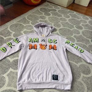 Disney Light Gray Hoodie with Gold Logo